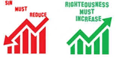 Sin Must Reduce and Righteousness Must Increase in a Christian’s Life
